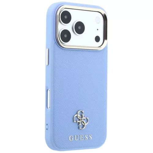 iPhone 18 Pro / 17 Pro világoskék Guess Saffiano Small 4G & Classic -3666339652708 4 kép