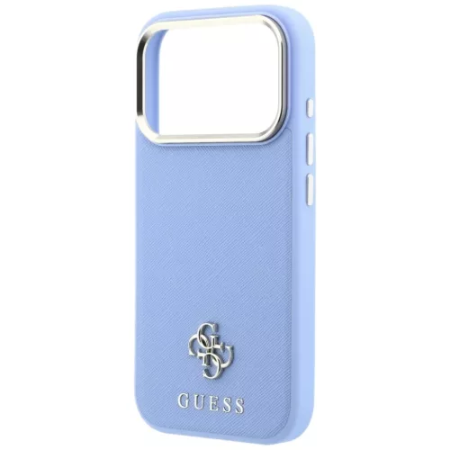 iPhone 18 Pro / 17 Pro világoskék Guess Saffiano Small 4G & Classic -3666339652708 6 kép