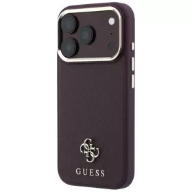 iPhone 18 Pro Max / iPhone 17 Pro Max bordó Guess Saffiano Small 4G &-3666339652678 2 kép