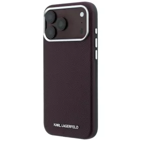 iPhone 18 Pro / 17 Pro bordó Karl Lagerfeld szemcsés textúrájú, h-3666339660765 2 kép