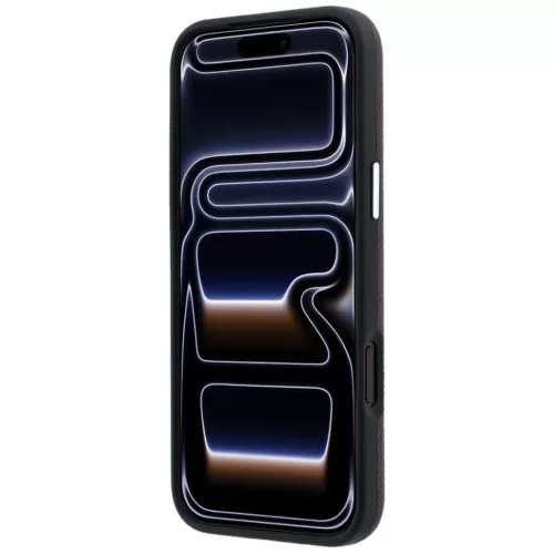 iPhone 18 Pro / 17 Pro bordó Karl Lagerfeld szemcsés textúrájú, h-3666339660765 5 kép