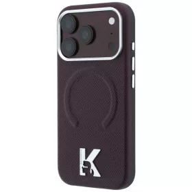 iPhone 18 Pro / 17 Pro bordó Karl Lagerfeld szemcsés mintázatú, do-3666339650537 2 kép