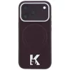 iPhone 18 Pro / 17 Pro bordó Karl Lagerfeld szemcsés mintázatú, do-3666339650537 3 kép