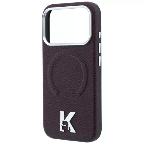 iPhone 18 Pro Max / iPhone 17 Pro Max bordó Karl Lagerfeld szemcsés -3666339650544 6 kép