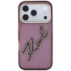 iPhone 18 Pro / 17 Pro bordó Karl Lagerfeld IML Big Signature fémker-3666339662042 3 kép
