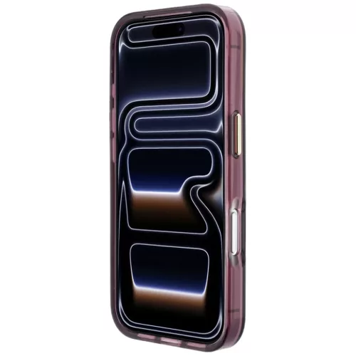 iPhone 18 Pro / 17 Pro bordó Karl Lagerfeld IML Big Signature fémker-3666339662042 5 kép