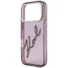 iPhone 18 Pro / 17 Pro bordó Karl Lagerfeld IML Big Signature fémker-3666339662042 6 kép