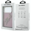 iPhone 18 Pro / 17 Pro bordó Karl Lagerfeld IML Big Signature fémker-3666339662042 8 kép