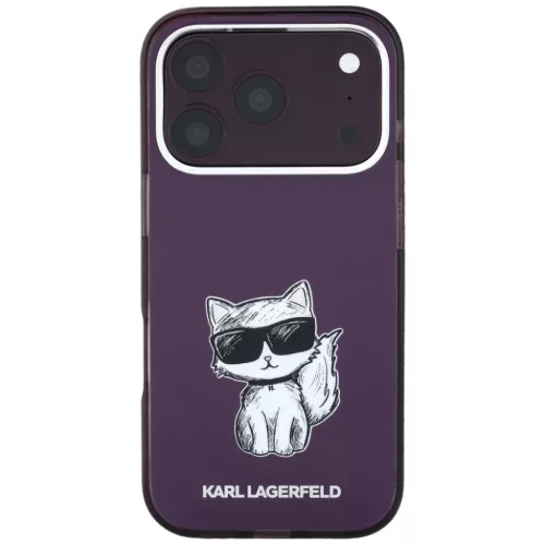 iPhone 18 Pro Max / 17 Pro Max bordó Karl Lagerfeld IML Ikonik Sketch-3666339661373 3 kép