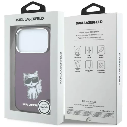 iPhone 18 Pro Max / 17 Pro Max bordó Karl Lagerfeld IML Ikonik Sketch-3666339661373 8 kép