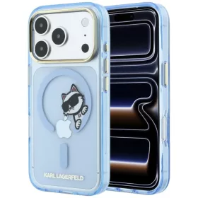 iPhone 18 Pro / iPhone 17 Pro világoskék Karl Lagerfeld Peekaboo Log-3666339661885 1 kép