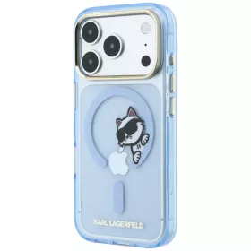 iPhone 18 Pro / iPhone 17 Pro világoskék Karl Lagerfeld Peekaboo Log-3666339661885 2 kép