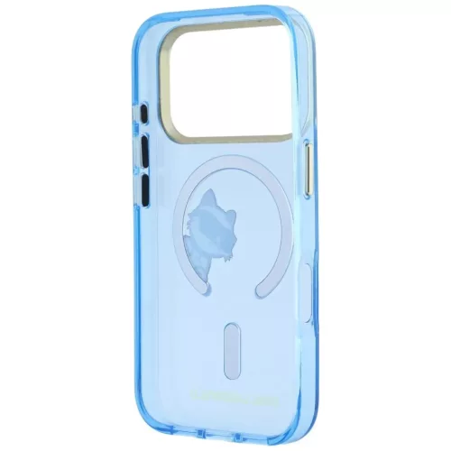 iPhone 18 Pro / iPhone 17 Pro világoskék Karl Lagerfeld Peekaboo Log-3666339661885 7 kép