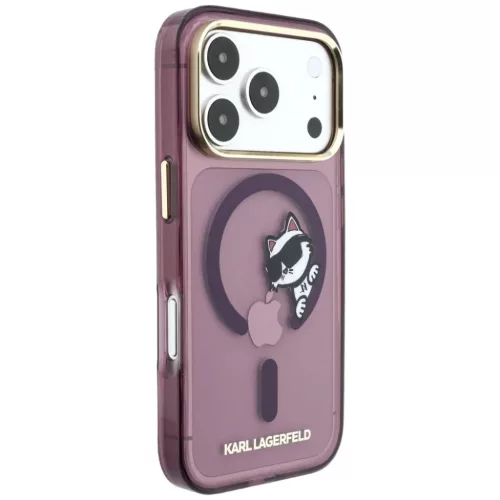 iPhone 18 Pro Max / iPhone 17 Pro Max bordó Karl Lagerfeld Peekaboo L-3666339661977 4 kép