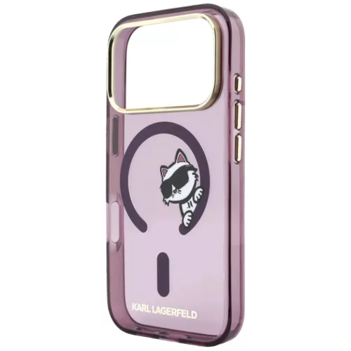 iPhone 18 Pro Max / iPhone 17 Pro Max bordó Karl Lagerfeld Peekaboo L-3666339661977 6 kép