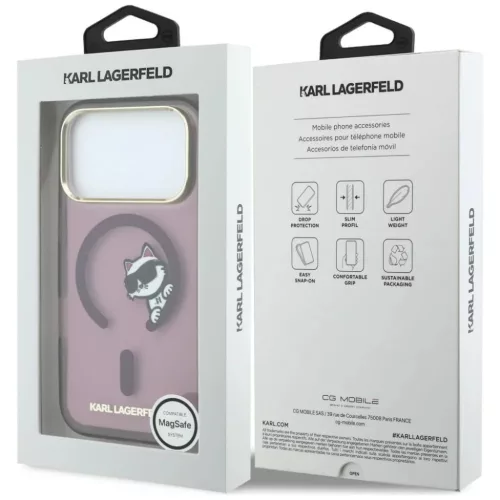 iPhone 18 Pro Max / iPhone 17 Pro Max bordó Karl Lagerfeld Peekaboo L-3666339661977 8 kép