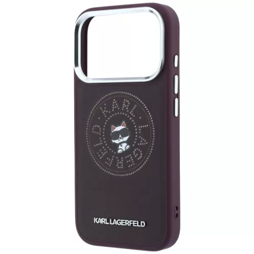 iPhone 18 Pro Max / 17 Pro Max bordó Karl Lagerfeld Point & Choupette-3666339659899 6 kép
