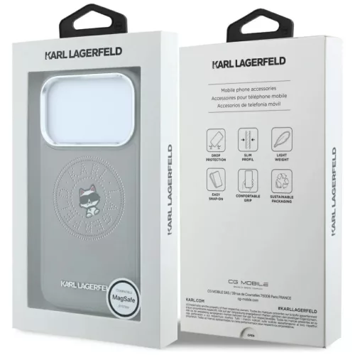 iPhone 18 Pro Max / iPhone 17 Pro Max Karl Lagerfeld Point & Choupette-3666339659974 8 kép