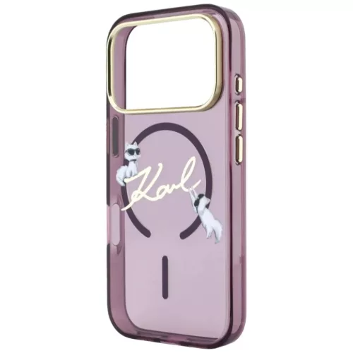 iPhone 18 Pro Max / iPhone 17 Pro Max készülékhez való bordó Karl-3666339661618 6 kép