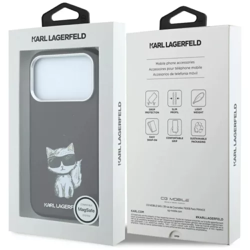 iPhone 18 Pro Max / 17 Pro Max Karl Lagerfeld Smooth Choupette Sketch -3666339658175 8 kép
