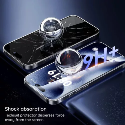  Xiaomi Redmi 17 4G / Redmi 17 5G fekete Techsuit ESD Glass üvegfóli-5949419385641 7 kép