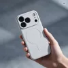  iPhone 18 Pro Max / 17 Pro Max ezüst Silicone Mag Cover MagSafe-komp-5903396479762 2 kép