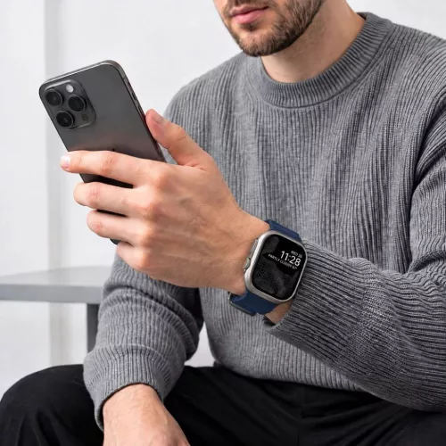  Apple Watch 8/9/10/11/12/SE/Ultra (44/45/46/49 mm) tengerészkék Tec-5906302399093 4 kép