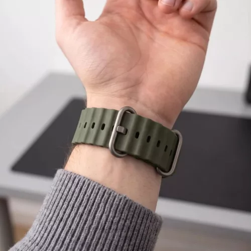  Apple Watch 8/9/10/11/12/SE/Ultra (44/45/46/49 mm) katonai zöld Tech-5906302398836 4 kép