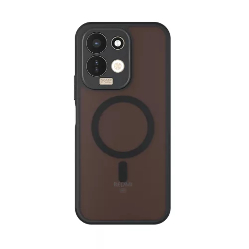  Xiaomi Redmi 17 4G / Redmi 17 5G matt fekete Techsuit PureFrost MagSa-5949419385665 2 kép