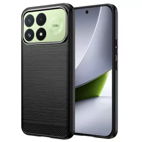  Xiaomi Poco F9 Pro Techsuit Carbon Silicone ütésálló tok, fekete-5949419385573 1 kép