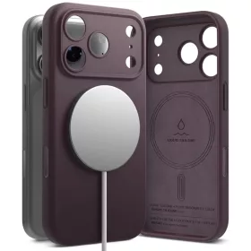  iPhone 18 Pro Ringke MagSafe szilikon tok, sötét cseresznyeszínű-8800380463165 1 kép