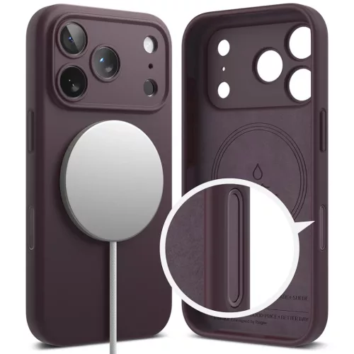 iPhone 18 Pro Ringke MagSafe szilikon tok, sötét cseresznyeszínű-8800380463165 2 kép
