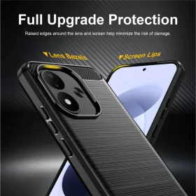  Xiaomi Redmi Note 17 4G / Redmi Note 17 5G fekete Techsuit Carbon Sil-5949419388109 2 kép