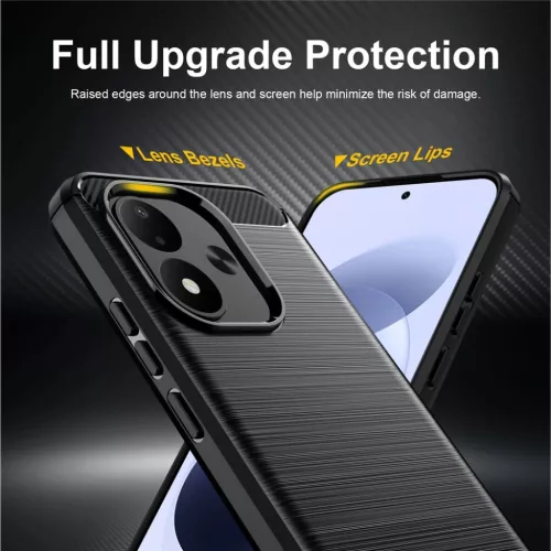 Xiaomi Redmi Note 17 4G / Redmi Note 17 5G fekete Techsuit Carbon Sil-5949419388109 2 kép