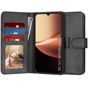  Xiaomi Redmi 17C 5G fekete Techsuit Diary Book könyvtok-5949419387904 1 kép