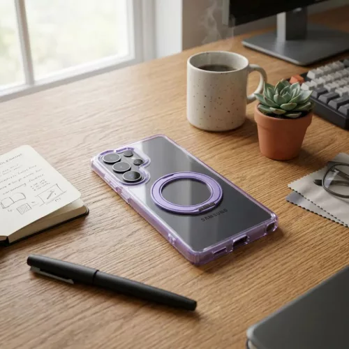  Xiaomi Redmi 17 4G / 5G Frame Circle Stand MagSafe-kompatibilis tok, -5903396495823 4 kép
