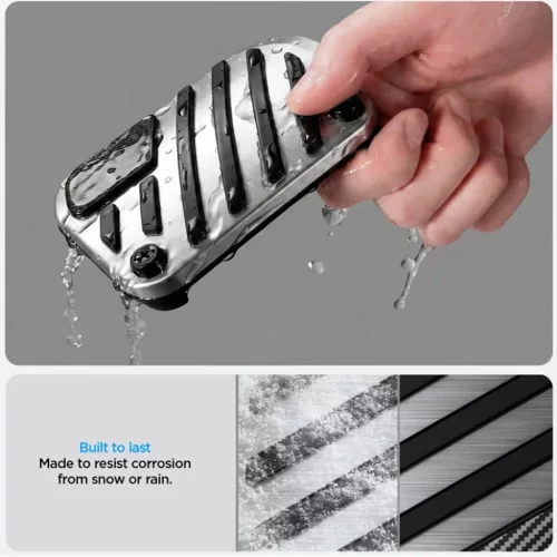 Spigen Performance Line Design TO200P ezüst, domború, csúszásmente-8800337247602 3 kép