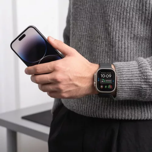  Apple Watch 8/9/10/11/12/SE/Ultra 44/45/46/49 mm fekete Tech-Protect -5906302398980 6 kép