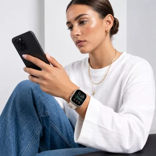 Apple Watch 8/9/10/11/12/SE/Ultra 44/45/46/49 mm bézs Tech-Protect S-5906302399000 4 kép