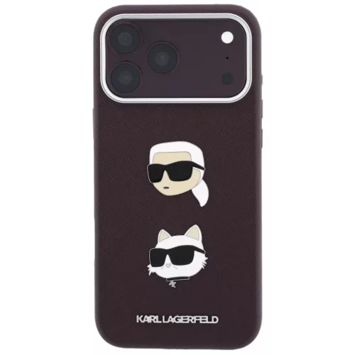  iPhone 18 Pro / 17 Pro bordó Karl Lagerfeld Saffiano Karl&Choupette -3666339677091 4 kép