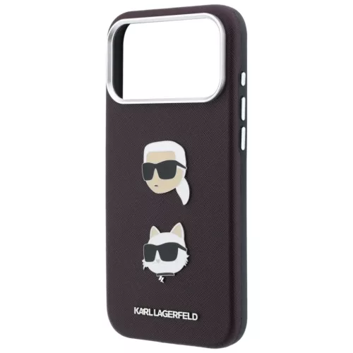  iPhone 18 Pro / 17 Pro bordó Karl Lagerfeld Saffiano Karl&Choupette -3666339677091 7 kép