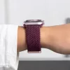  Apple Watch 40/41/42 mm-es szíj, Tech-Protect NylonMag, mélybordó-5906302326525 7 kép