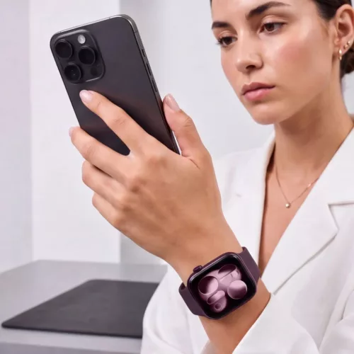  Apple Watch 8/9/10/11/12/SE/Ultra 44/45/46/49 mm-es bordó Tech-Prote-5906302398775 7 kép