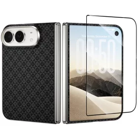    iPhone Duo mágneses tok és kijelzővédő készlet, Benks Armor Grid Air Grand Combo, fekete (C.K.FL.AP.BK.B079)