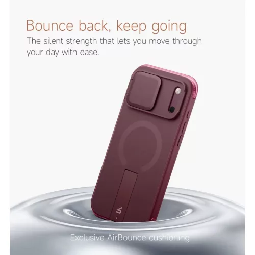 iPhone 18 Pro Max Suritch AirBounce Burgundy ütésálló tok, kamerav-6970052292446 5 kép