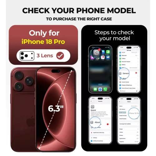 iPhone 18 Pro Dexnor Full Body ütésálló tok, felnyitható kamerav�-6970052298240 3 kép