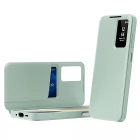  Samsung Galaxy A27 5G Techsuit SmartView zöld könyvtok
