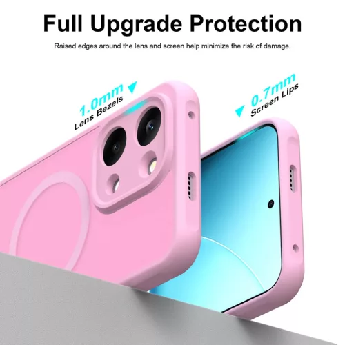 Xiaomi Redmi 17 4G / Redmi 17 5G rózsaszín Techsuit HaloFrost II Mag-5949419386136 6 kép