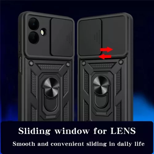  Samsung Galaxy A08 4G / A07 5G fekete Techsuit CamShield Series tok-5949419389816 2 kép