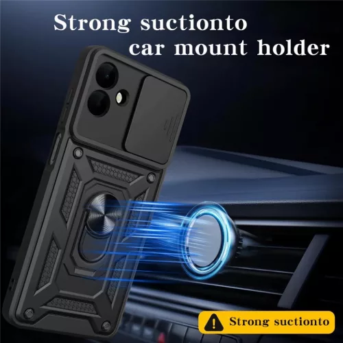 Samsung Galaxy A08 4G / A07 5G fekete Techsuit CamShield Series tok-5949419389816 3 kép